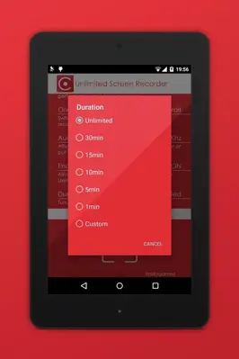 Unlimited Screen Recorder android App screenshot 1