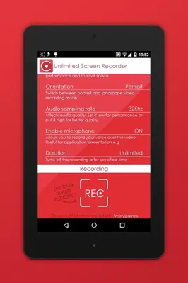 Unlimited Screen Recorder android App screenshot 3