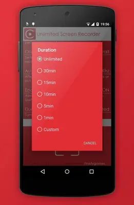 Unlimited Screen Recorder android App screenshot 5