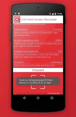 Unlimited Screen Recorder android App screenshot 6