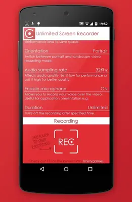 Unlimited Screen Recorder android App screenshot 7